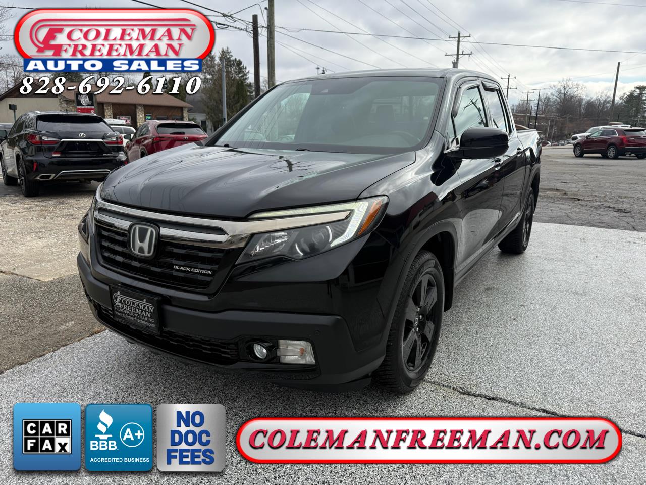 2017 Honda Ridgeline Black Edition 4x4 Crew Cab 5.3' Bed