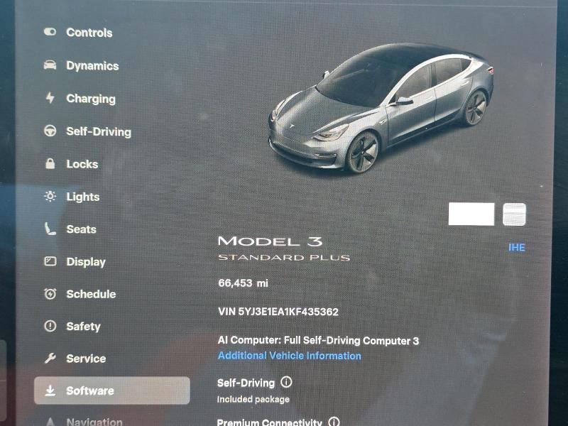 Tesla Model 3 Standard Range Plus 2019