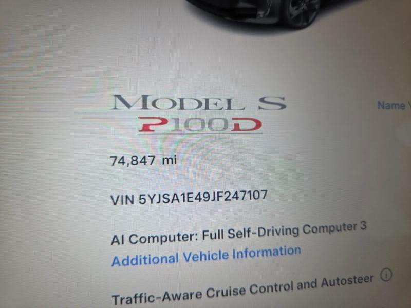 Tesla Model S P100D AWD 2018