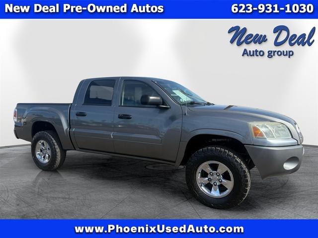 Gray 2006 Mitsubishi Raider XLS 4dr Double Cab AWD Pickup Truck All-Wheel Drive Automatic