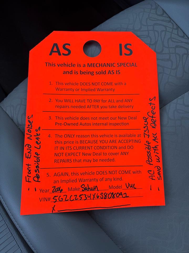 Saturn VUE FWD V6 2006