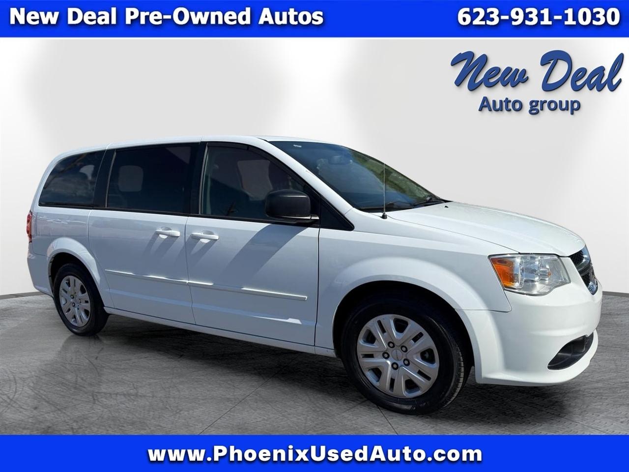 White 2016 Dodge Grand Caravan Minivan Front-Wheel Drive Automatic