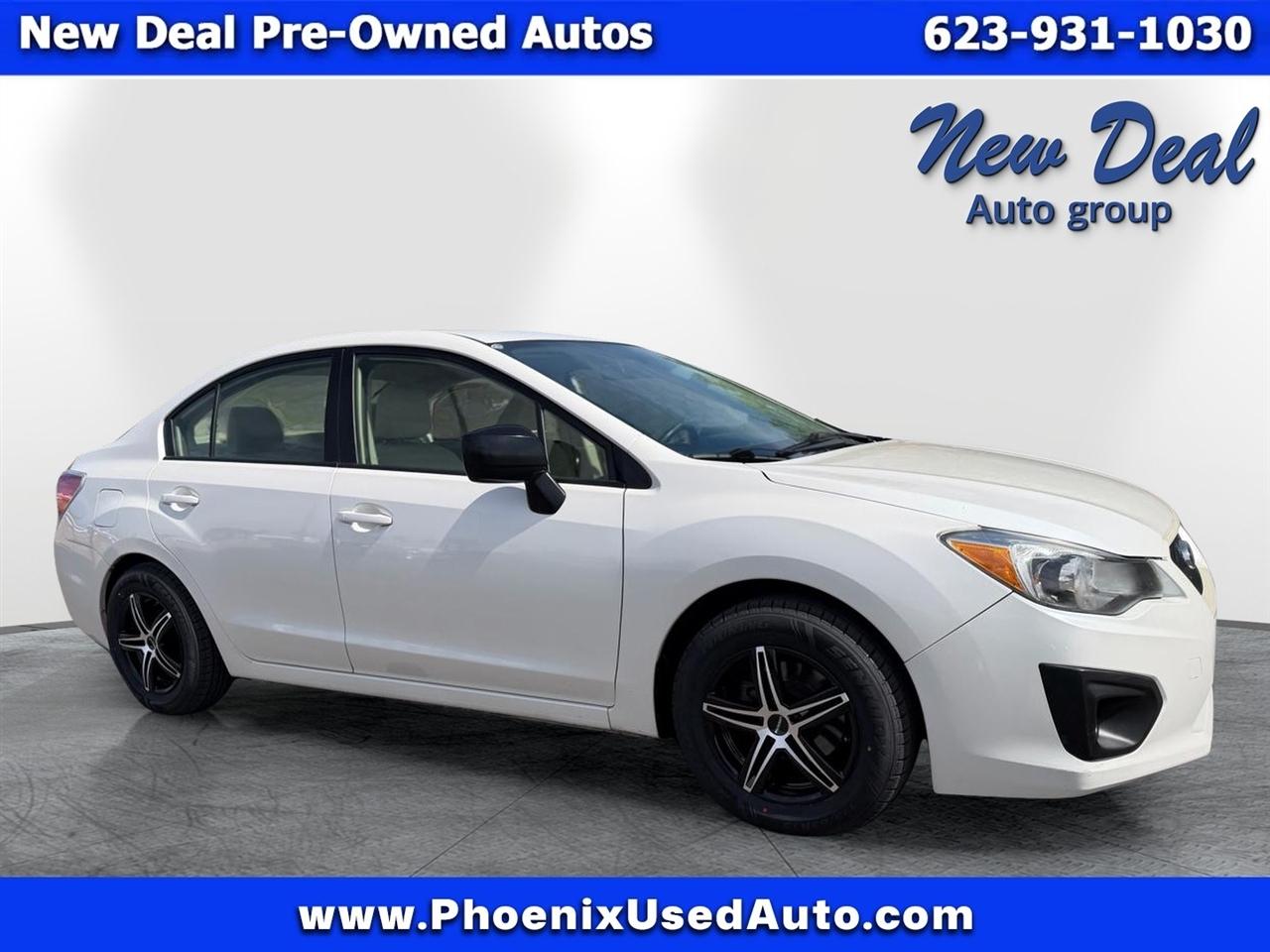 White 2014 Subaru Impreza 2.0i Sedan All-Wheel Drive Automatic
