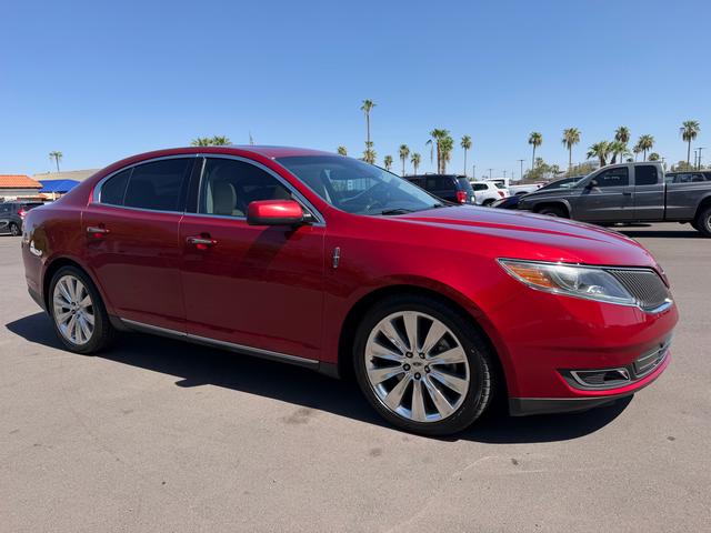 Red 2014 Lincoln MKS Sedan All-Wheel Drive Automatic