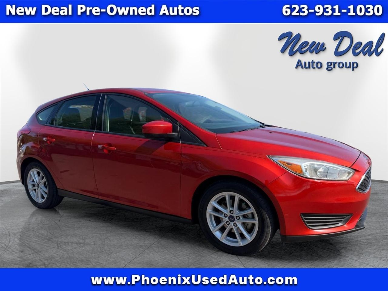 Orange 2018 Ford Focus Hatchback Front-Wheel Drive Automatic