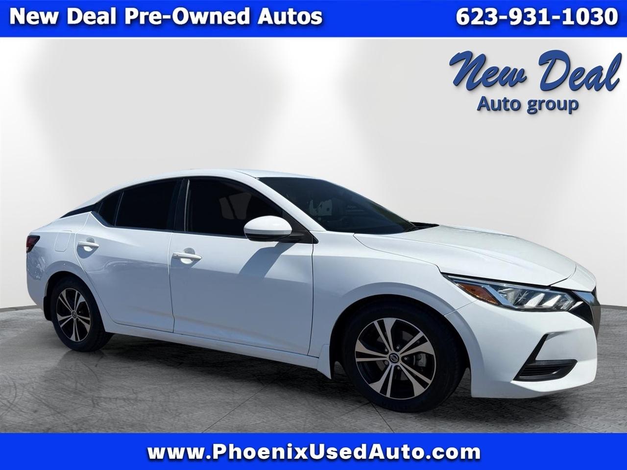 White 2020 Nissan Sentra Sedan Front-Wheel Drive Automatic