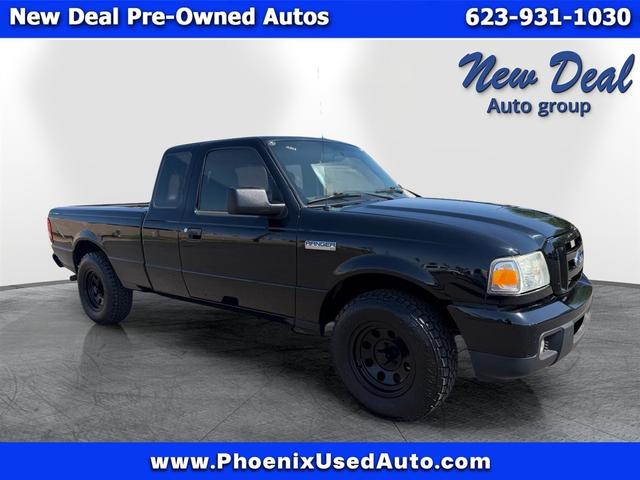 Black 2007 Ford Ranger Pickup Truck Rear-Wheel Drive Automatic