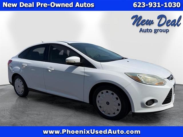 White 2014 Ford Focus Sedan Front-Wheel Drive Automatic