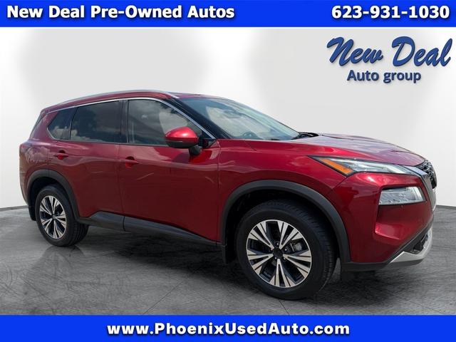 Red 2021 Nissan Rogue SUV / Crossover Front-Wheel Drive Automatic
