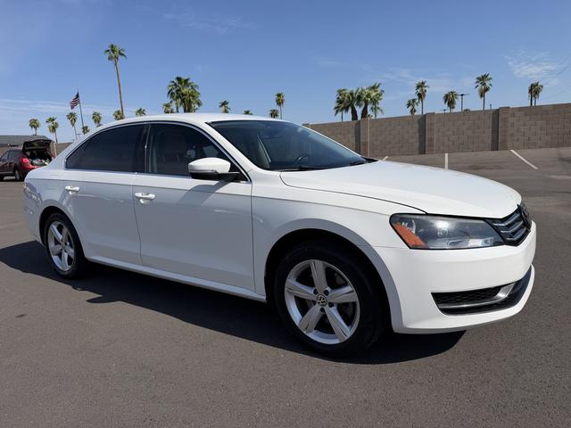 White 2015 Volkswagen Passat Sedan Front-Wheel Drive Automatic