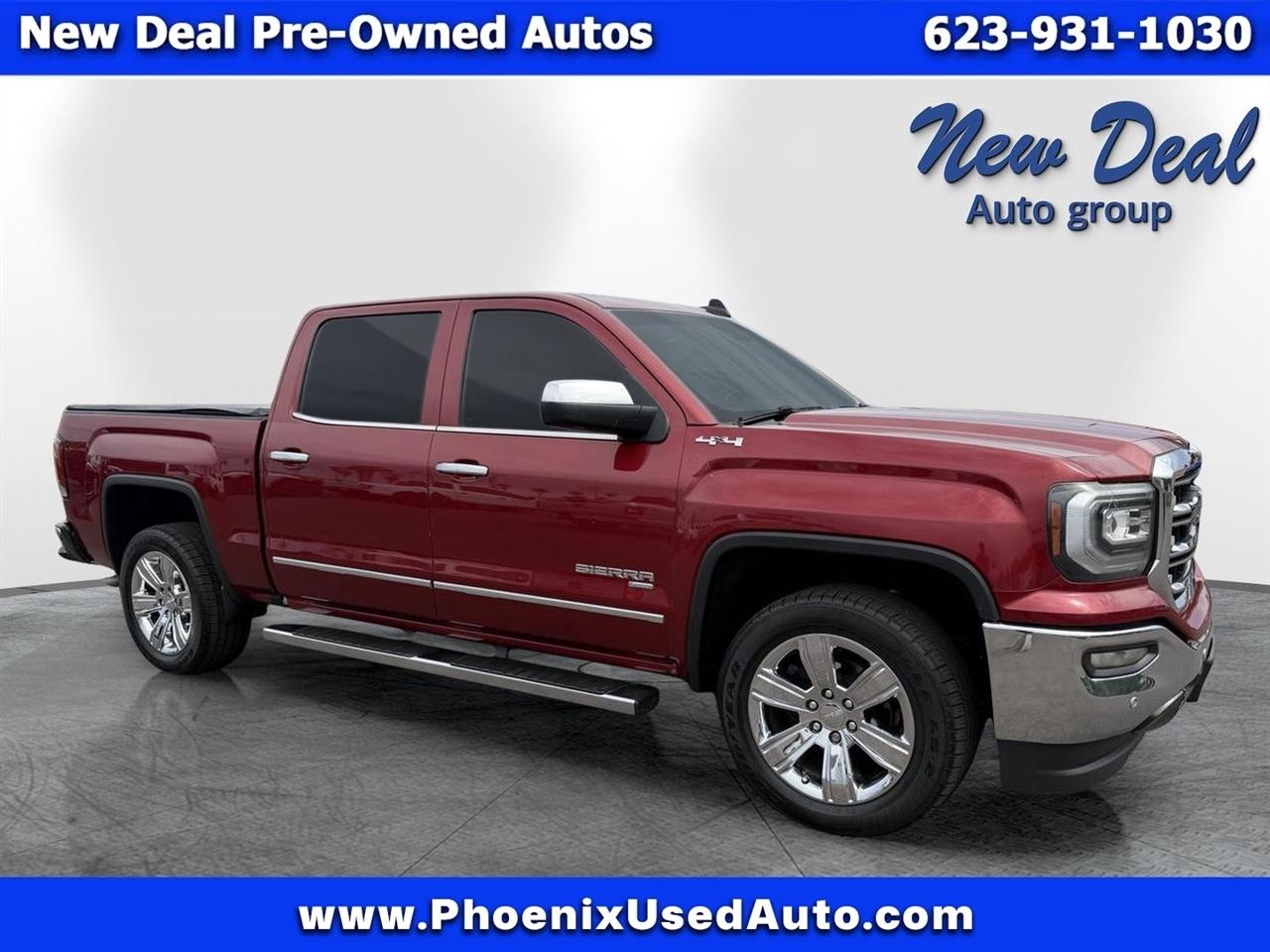 Red 2018 GMC Sierra 1500 Pickup Truck Four-Wheel Drive Automatic