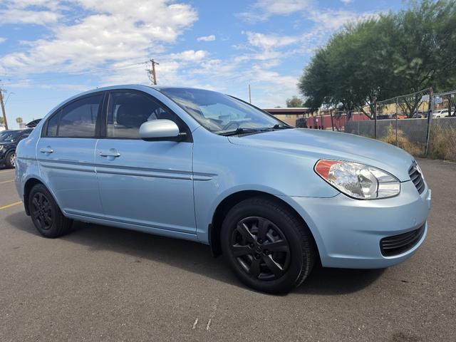 Blue 2010 Hyundai Accent Sedan Front-Wheel Drive Automatic