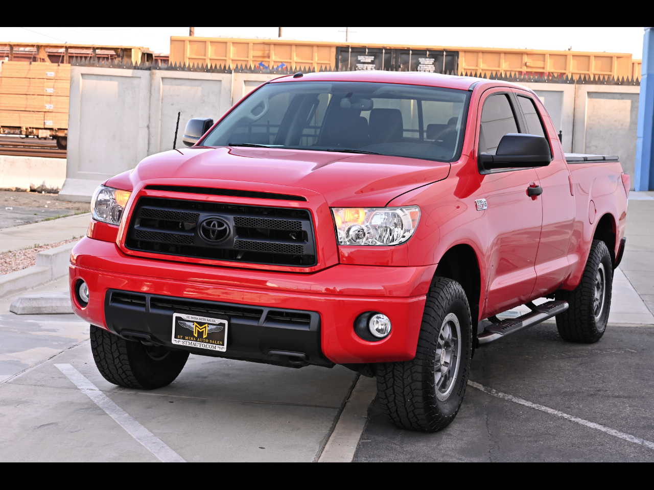Radiant Red 2013 Toyota Tundra Grade Double Cab 5.7L 4WD Pickup Truck Four-Wheel Drive Automatic