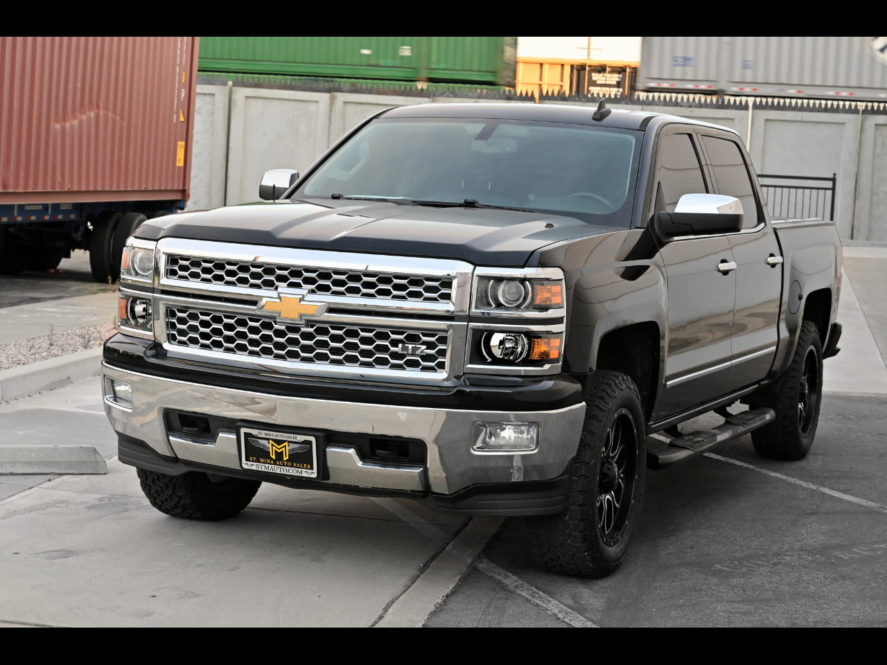Black 2015 Chevrolet Silverado 1500 Pickup Truck Four-Wheel Drive Automatic