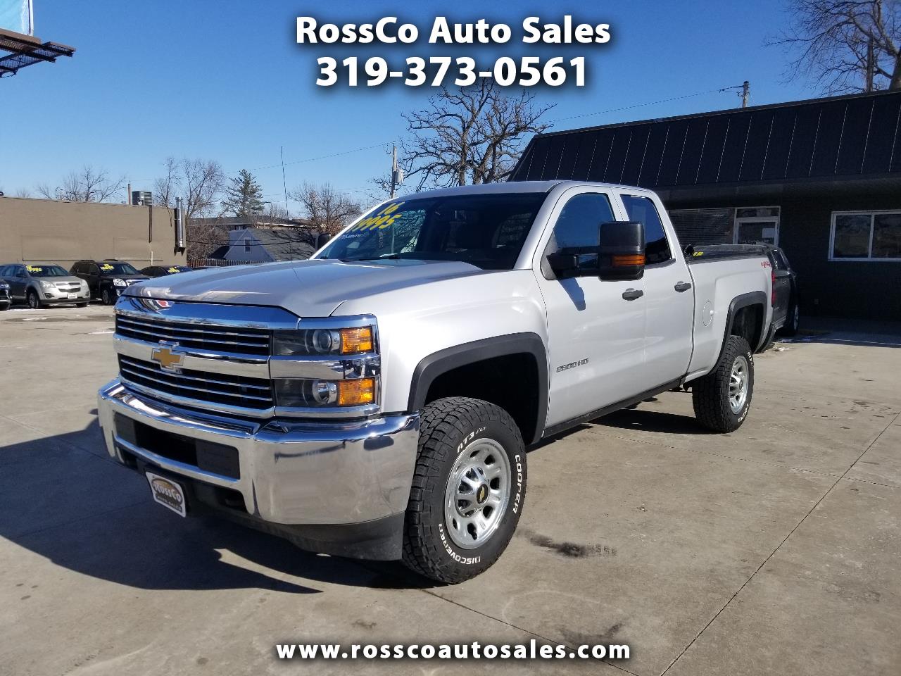 Chevrolet Silverado 2500HD 4WD Ext Cab 144.2" Work Truck 2016