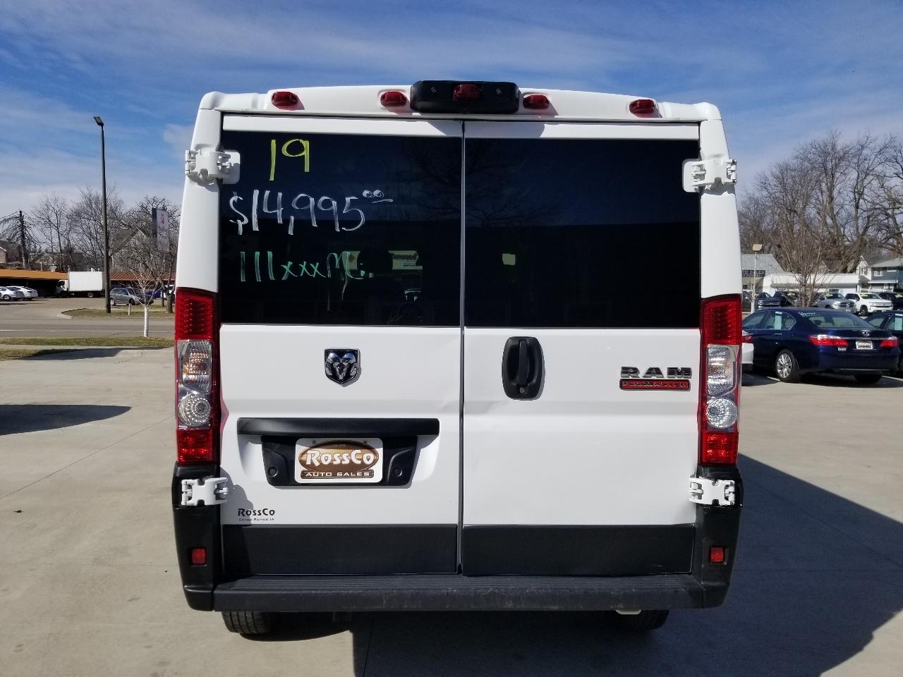 RAM ProMaster Cargo Van 1500 Low Roof 136" WB 2019