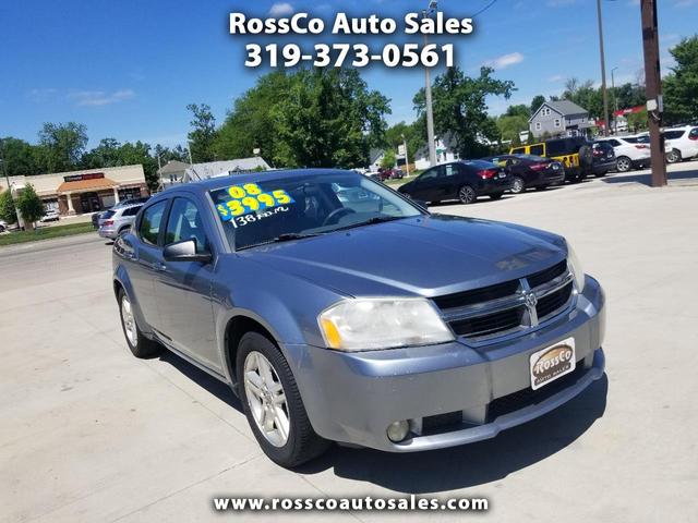 Silver 2008 Dodge Avenger SXT FWD Sedan Front-Wheel Drive Automatic