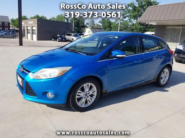 Blue 2012 Ford Focus SEL Hatchback Hatchback Front-Wheel Drive Automatic