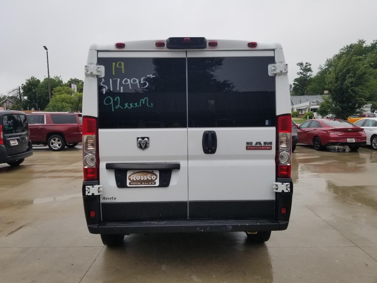 RAM ProMaster Cargo Van 1500 Low Roof 136" WB 2019