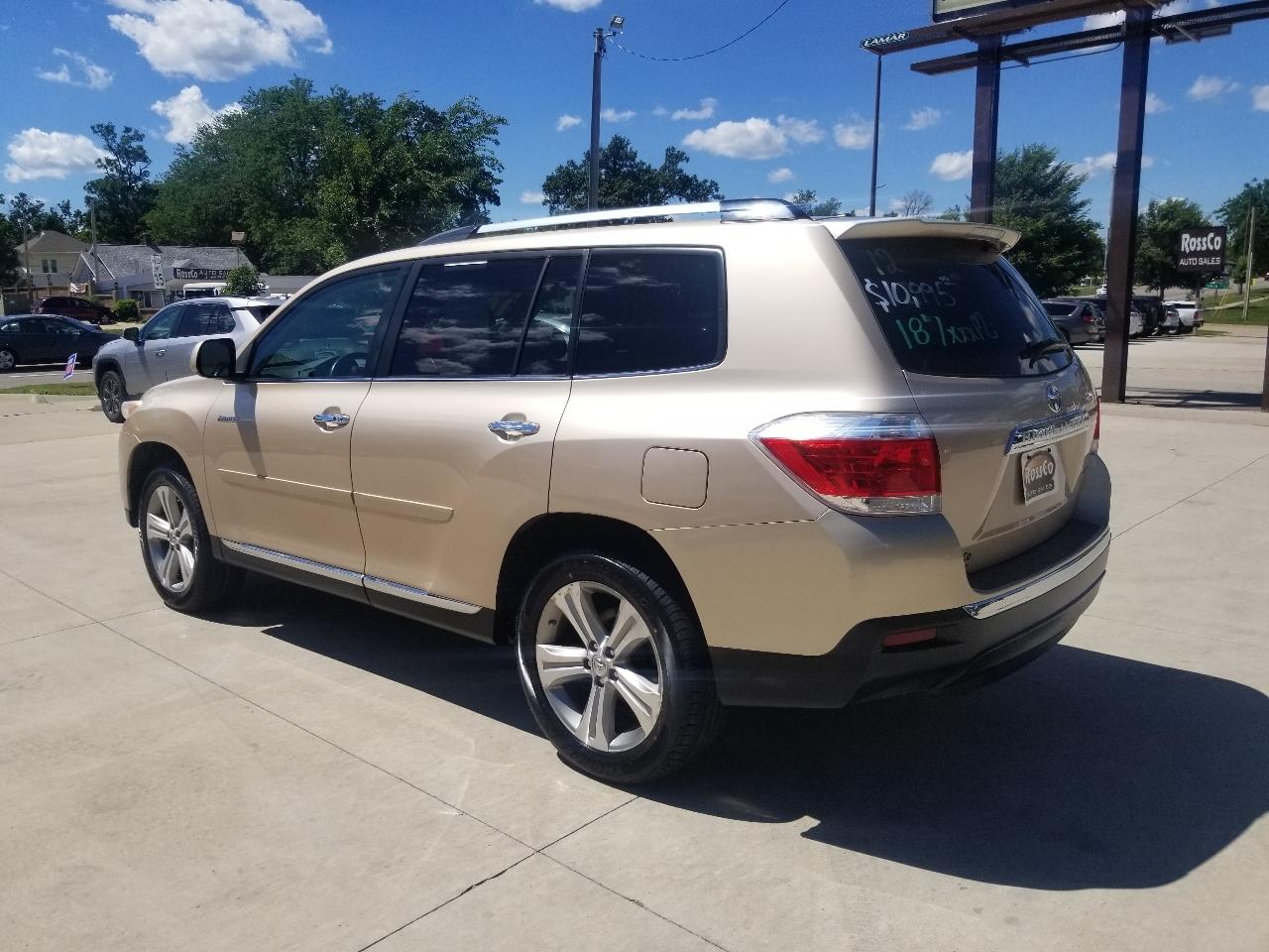 Toyota Highlander 4WD 4dr V6 Limited (Natl) 2012