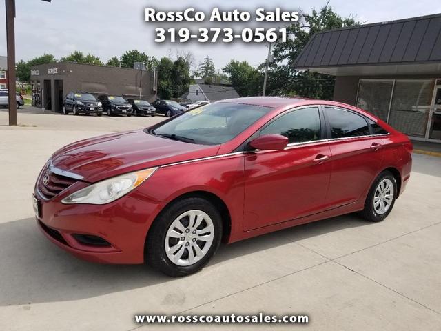Red 2012 Hyundai Sonata Sedan Front-Wheel Drive Automatic