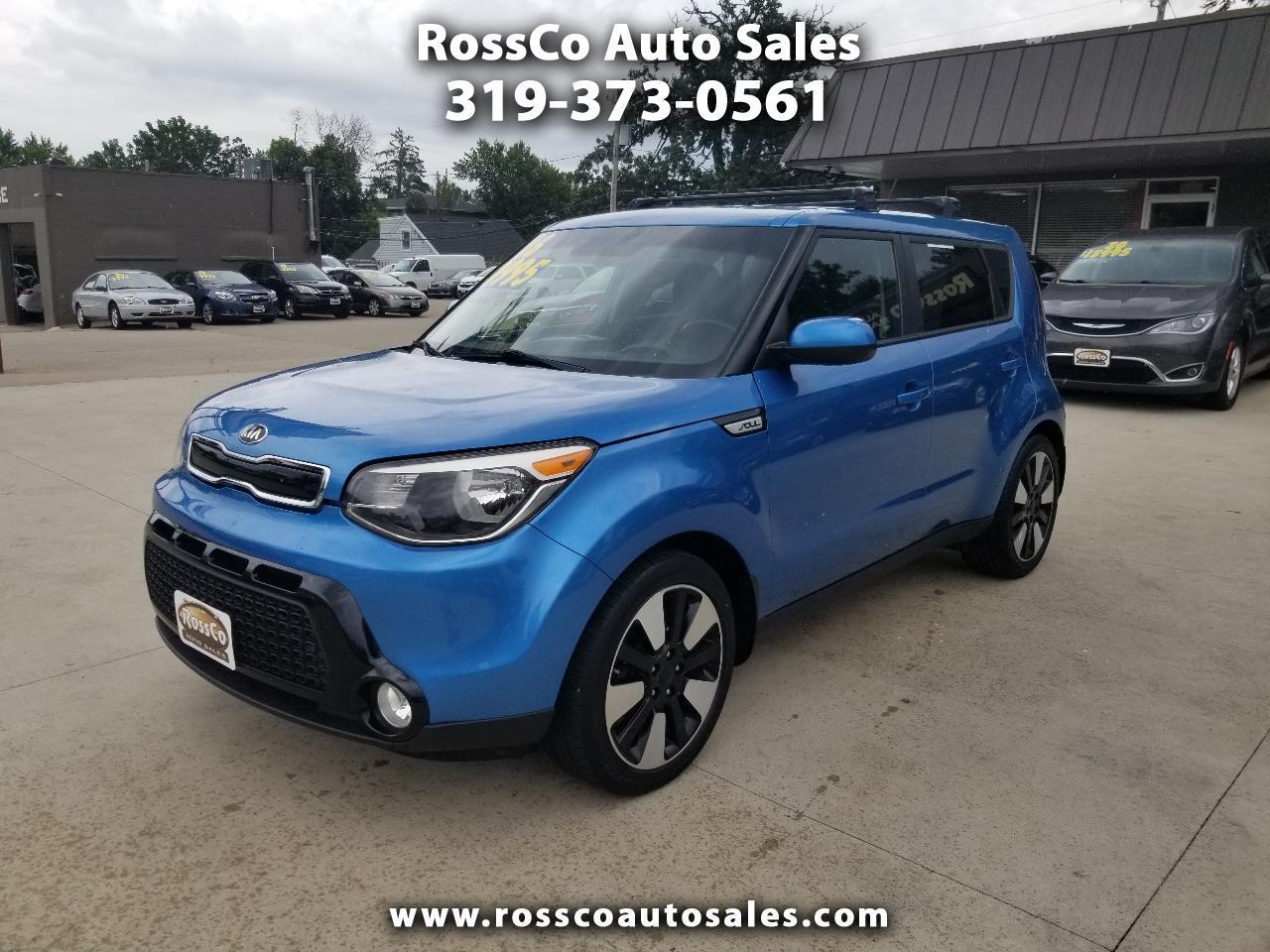 Blue 2016 Kia Soul Wagon Front-Wheel Drive Automatic