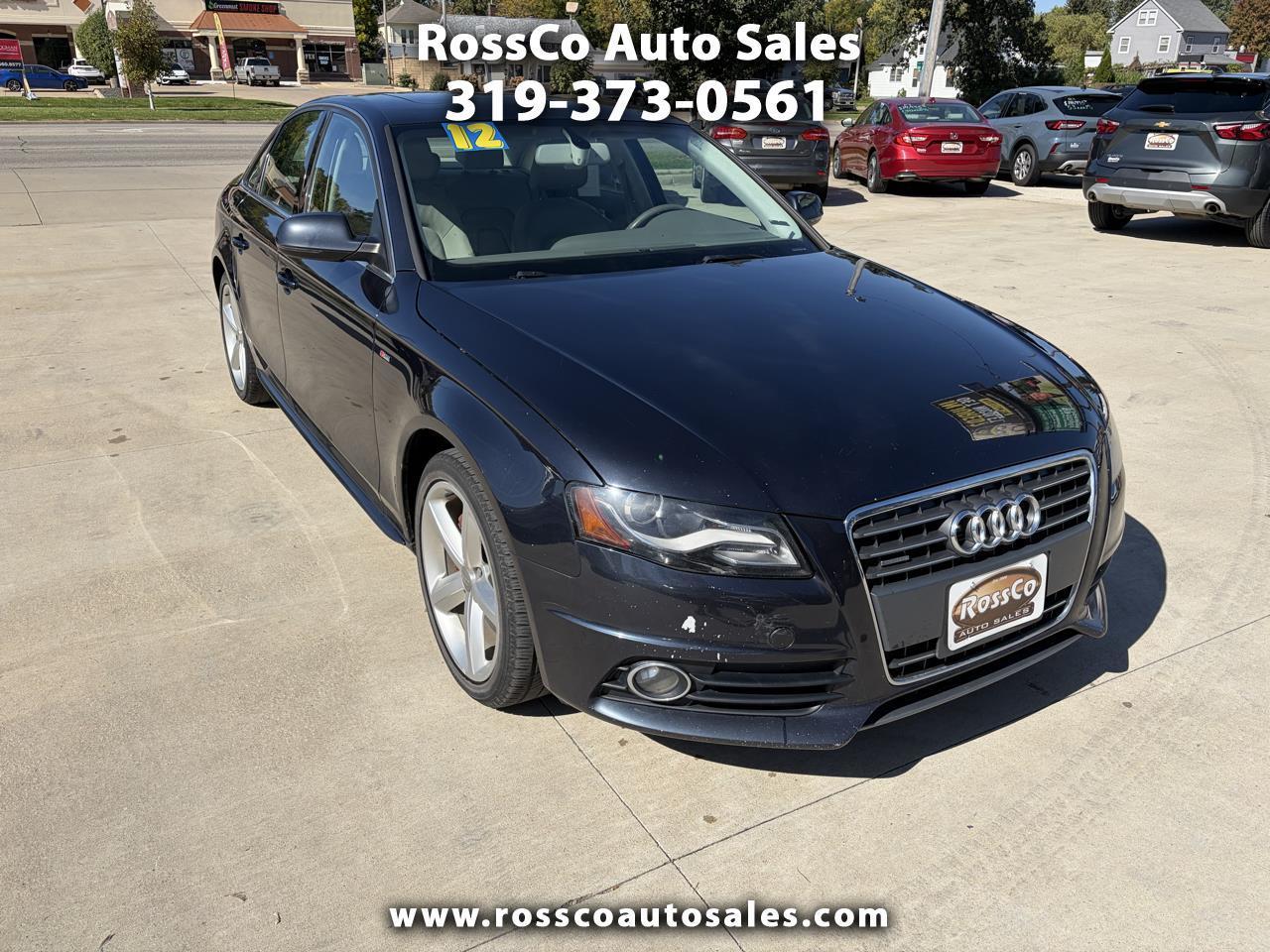 2012 Audi A4 4dr Sdn Auto quattro 2.0T Premium Plus