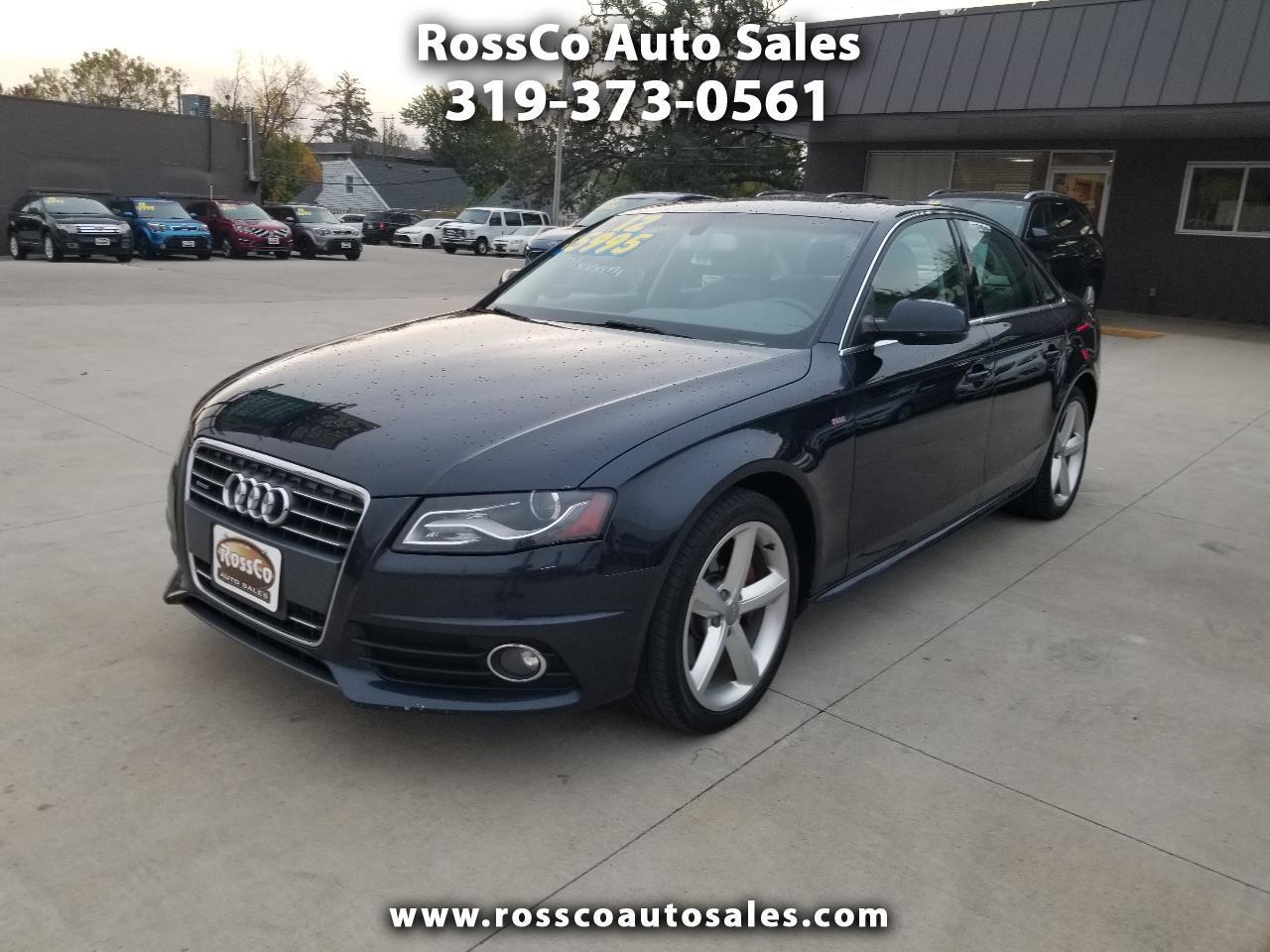 2012 Audi A4 4dr Sdn Auto quattro 2.0T Premium Plus