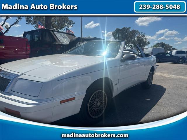 White 1991 Chrysler Le Baron 2 Dr Highline Convertible Convertible Front-Wheel Drive Automatic