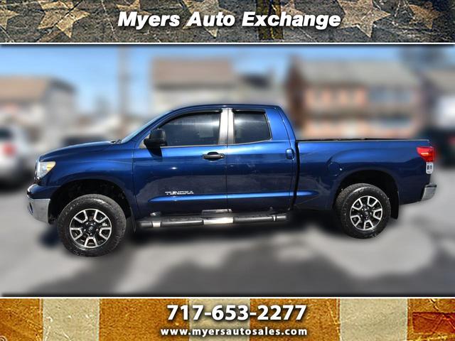 Blue 2013 Toyota Tundra Grade Double Cab 4.6L 4WD Pickup Truck Four-Wheel Drive Automatic