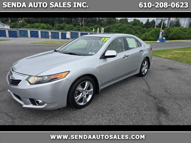 Silver 2013 Acura TSX Sedan Front-Wheel Drive Automatic