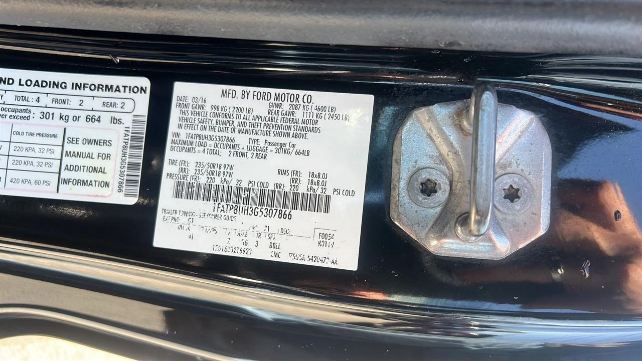 Ford Mustang 2dr Conv EcoBoost Premium 2016