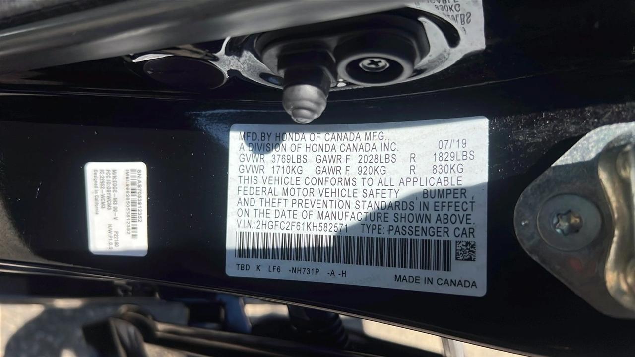 Honda Civic Sedan LX CVT 2019