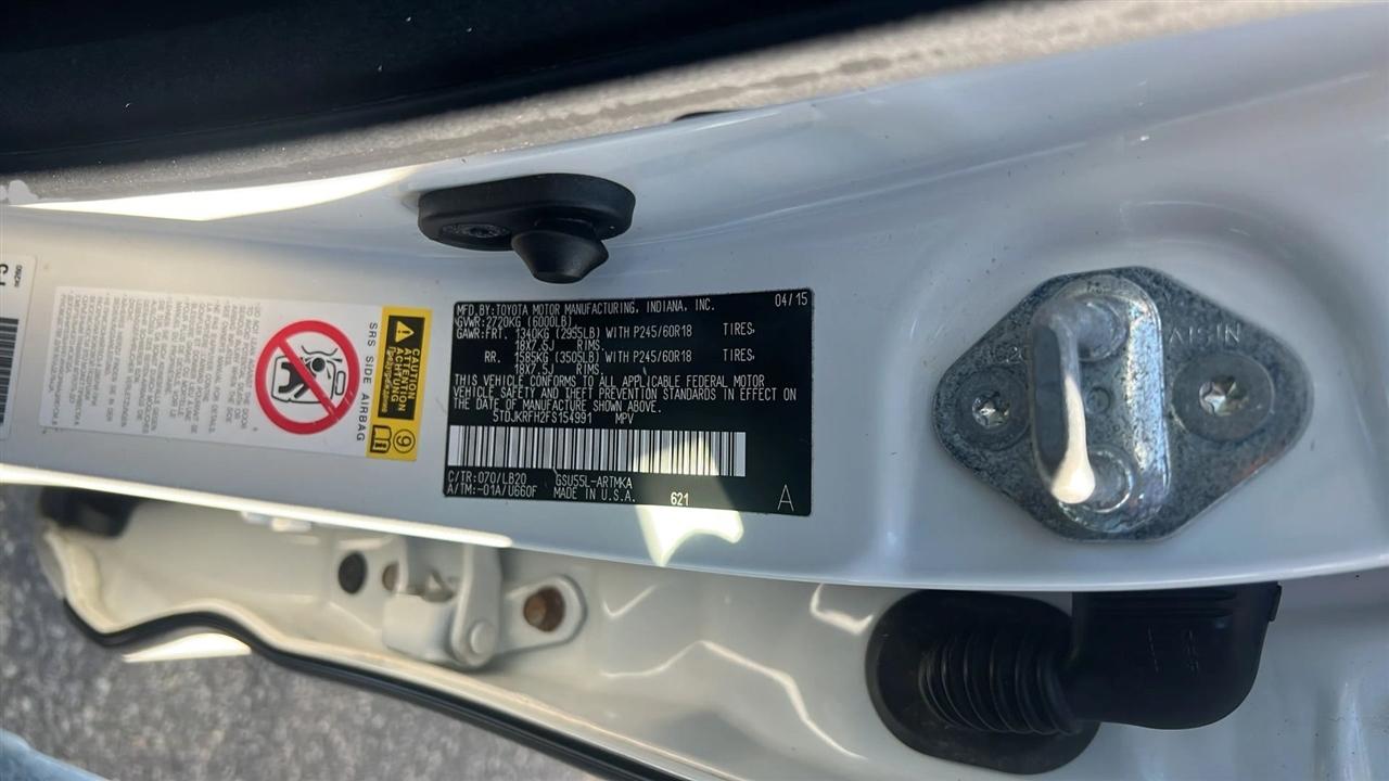 Toyota Highlander AWD 4dr V6 XLE (Natl) 2015