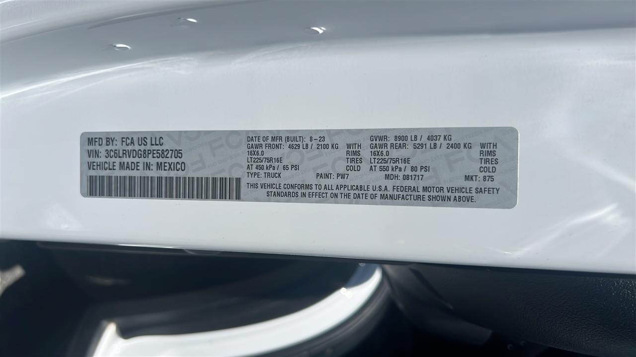 RAM ProMaster Cargo Van 2500 High Roof 159" WB 2023