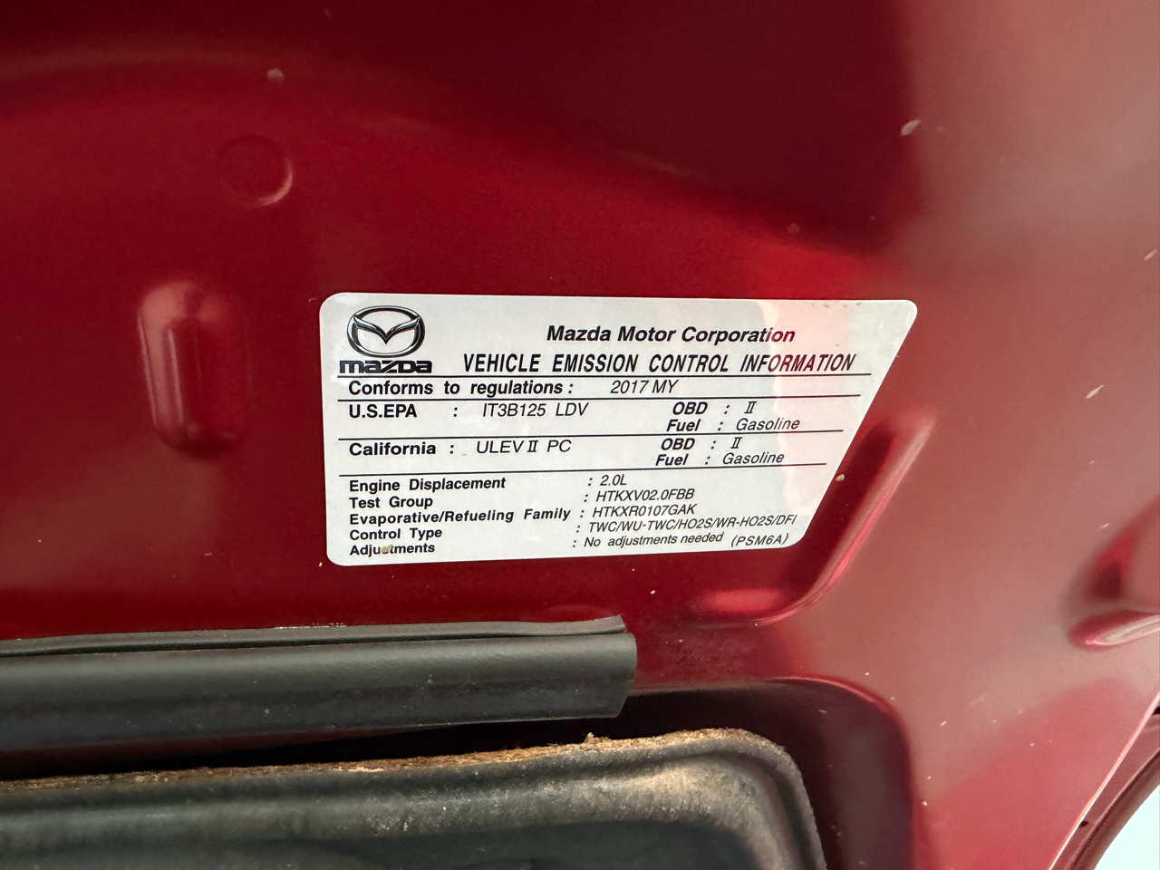 Mazda MX-5 Miata RF Grand Touring 6AT 2017