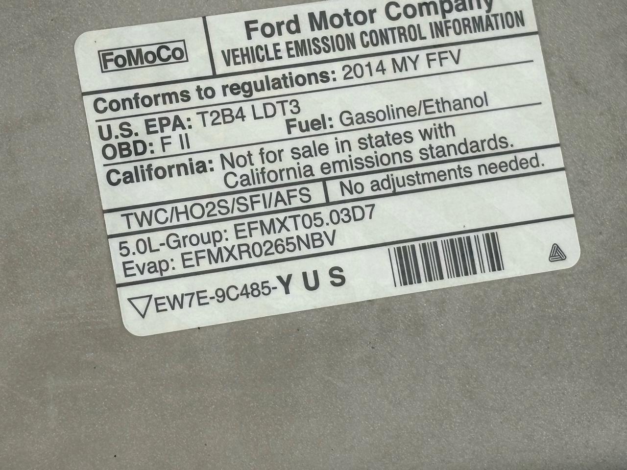 Ford F-150 4WD SuperCab 145" Lariat 2014