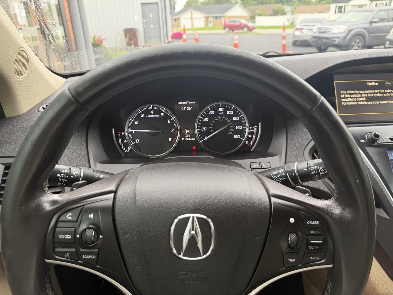 Acura MDX SH-AWD 6-Spd AT w/Tech Package 2015