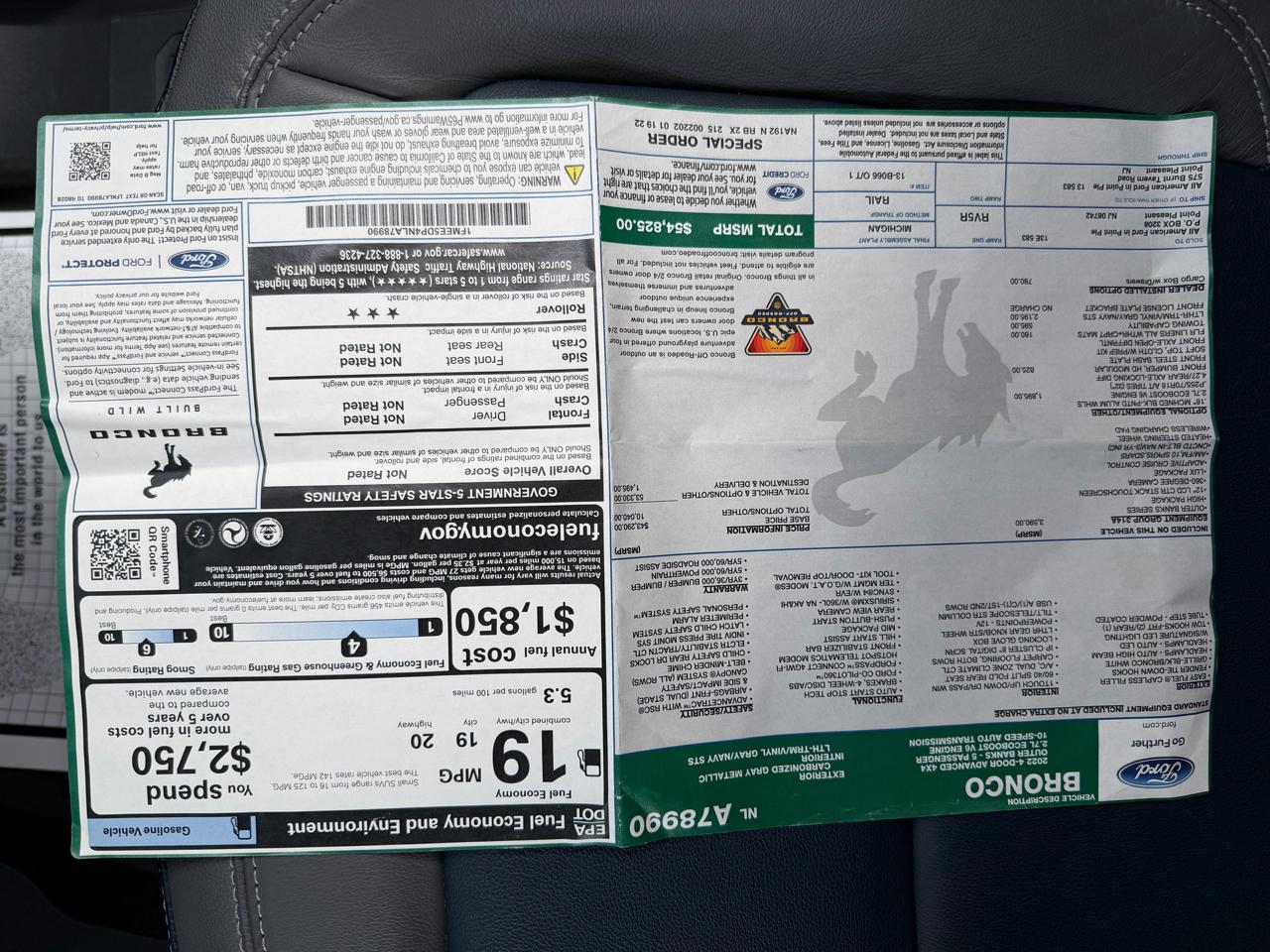 Ford Bronco Outer Banks 4-Door w/Advanced 2022