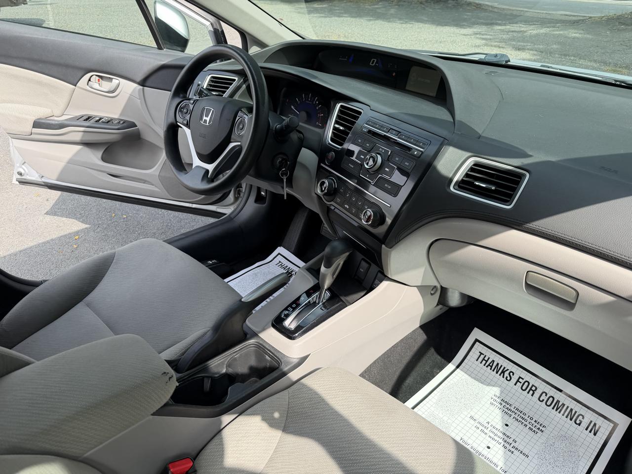 Honda Civic LX Sedan 5-Speed AT 2013