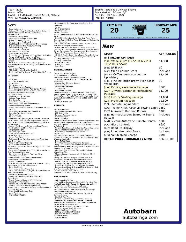 BMW X7 xDrive40i 2020