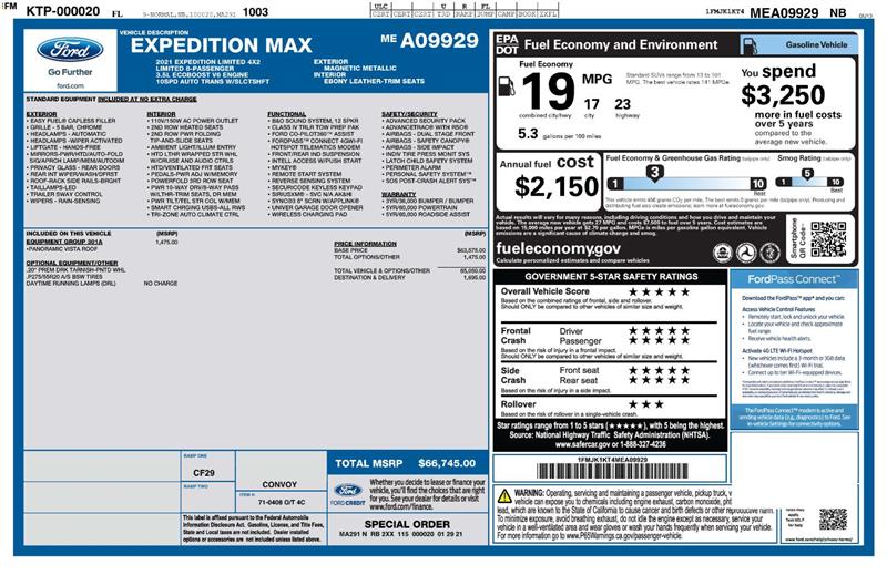 Ford Expedition MAX Limited 2021