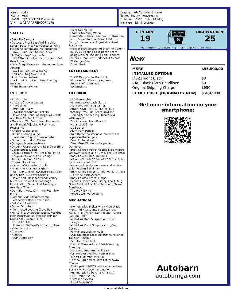 Audi Q7 3.0 Premium quattro 2017