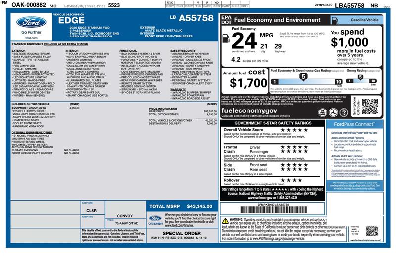 Ford Edge Titanium 2020