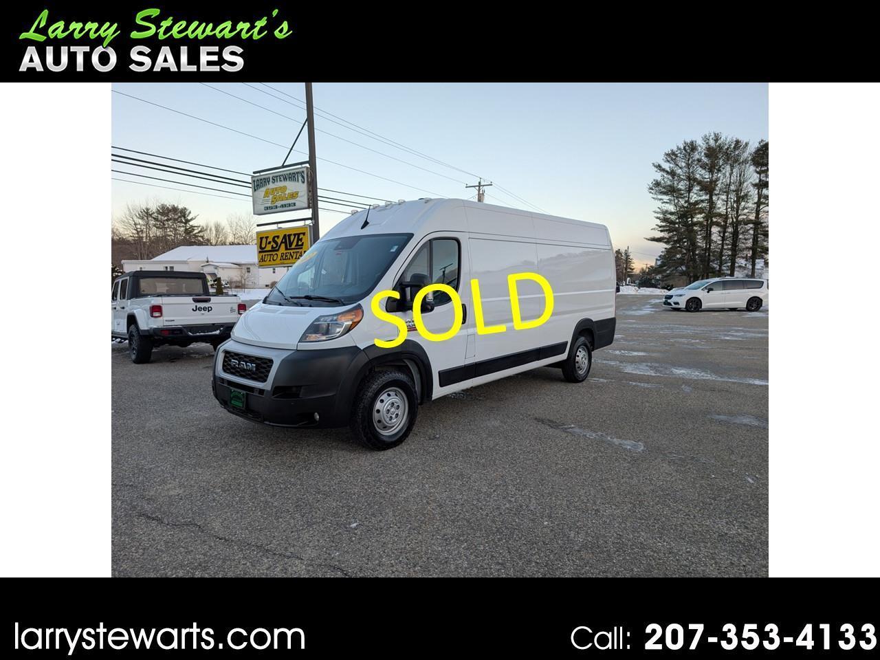 2022 RAM ProMaster Cargo Van 3500 High Roof 159" WB EXT