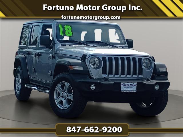 Silver 2018 Jeep Wrangler SUV / Crossover Four-Wheel Drive Automatic