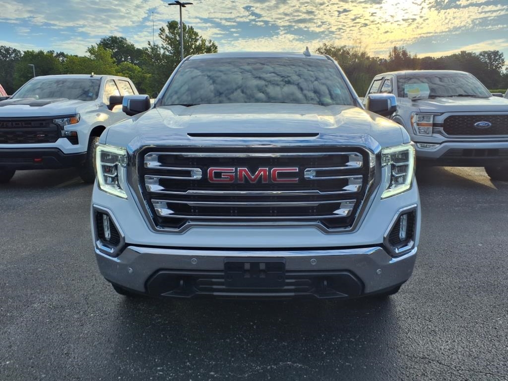 Used 2021 GMC Sierra 1500 SLT with VIN 1GTU9DEL2MZ176504 for sale in Little Rock