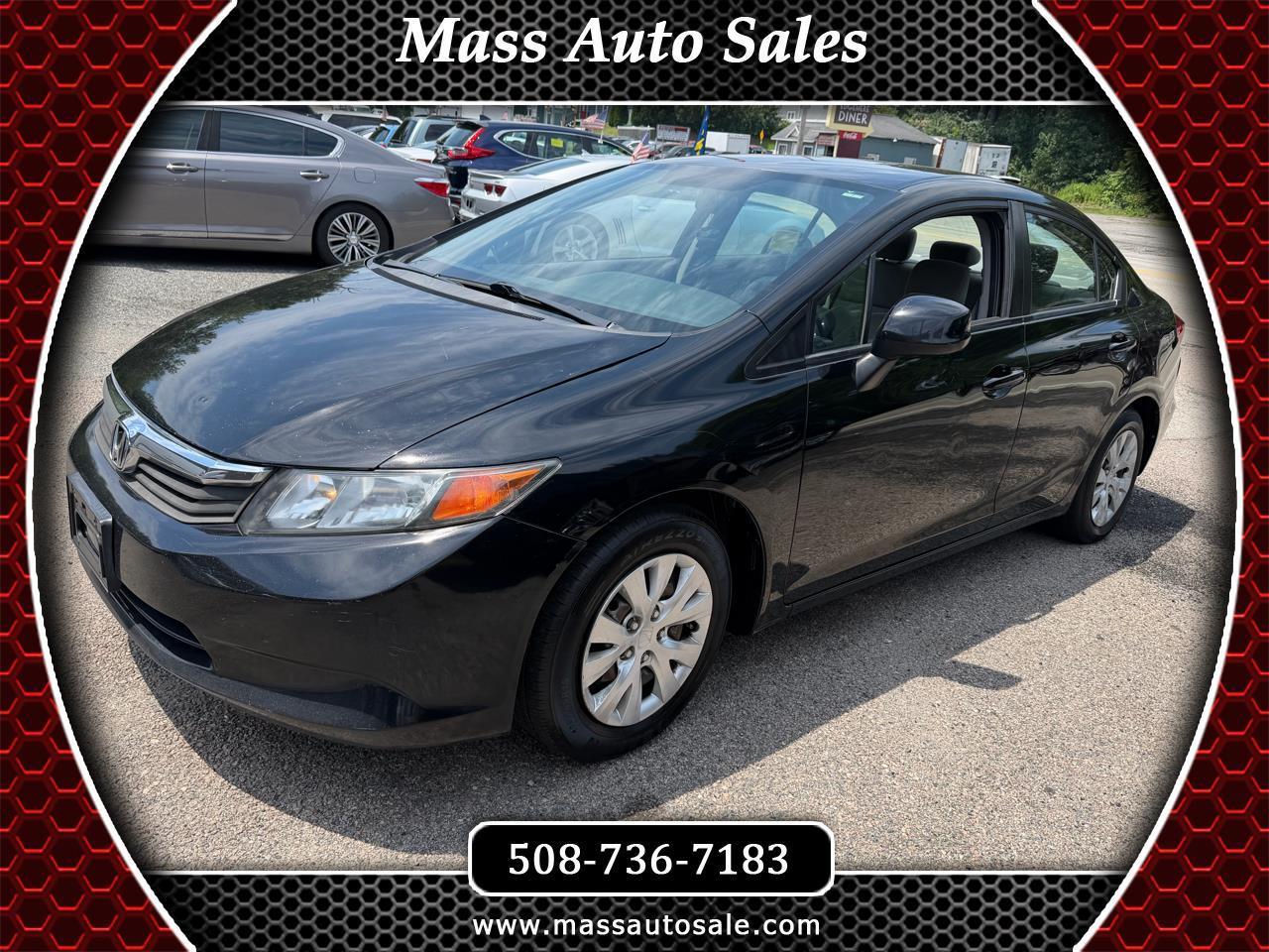 2012 Honda Civic LX Sedan 5-Speed MT