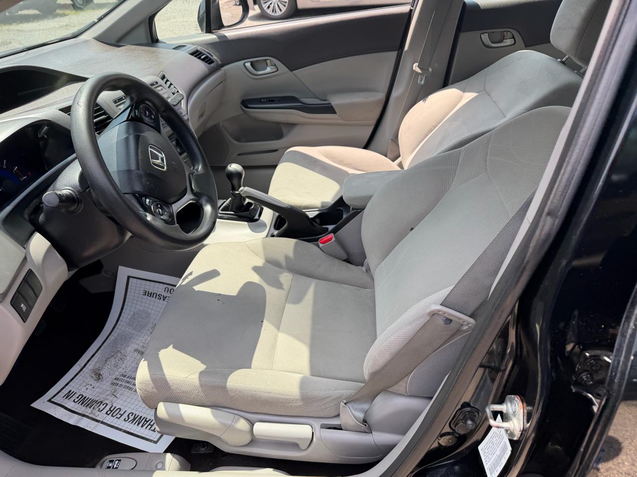 Honda Civic LX Sedan 5-Speed MT 2012