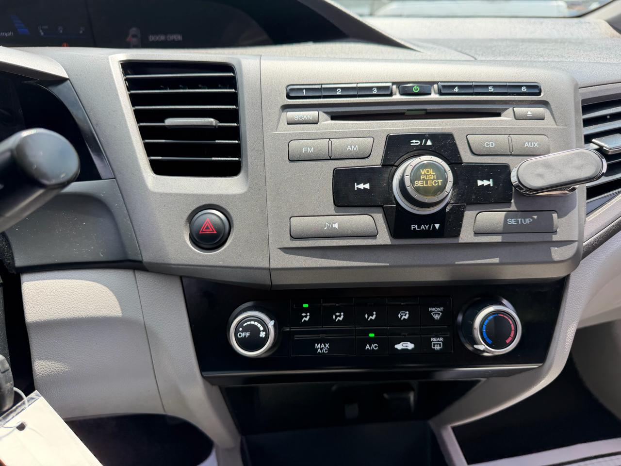 Honda Civic LX Sedan 5-Speed MT 2012